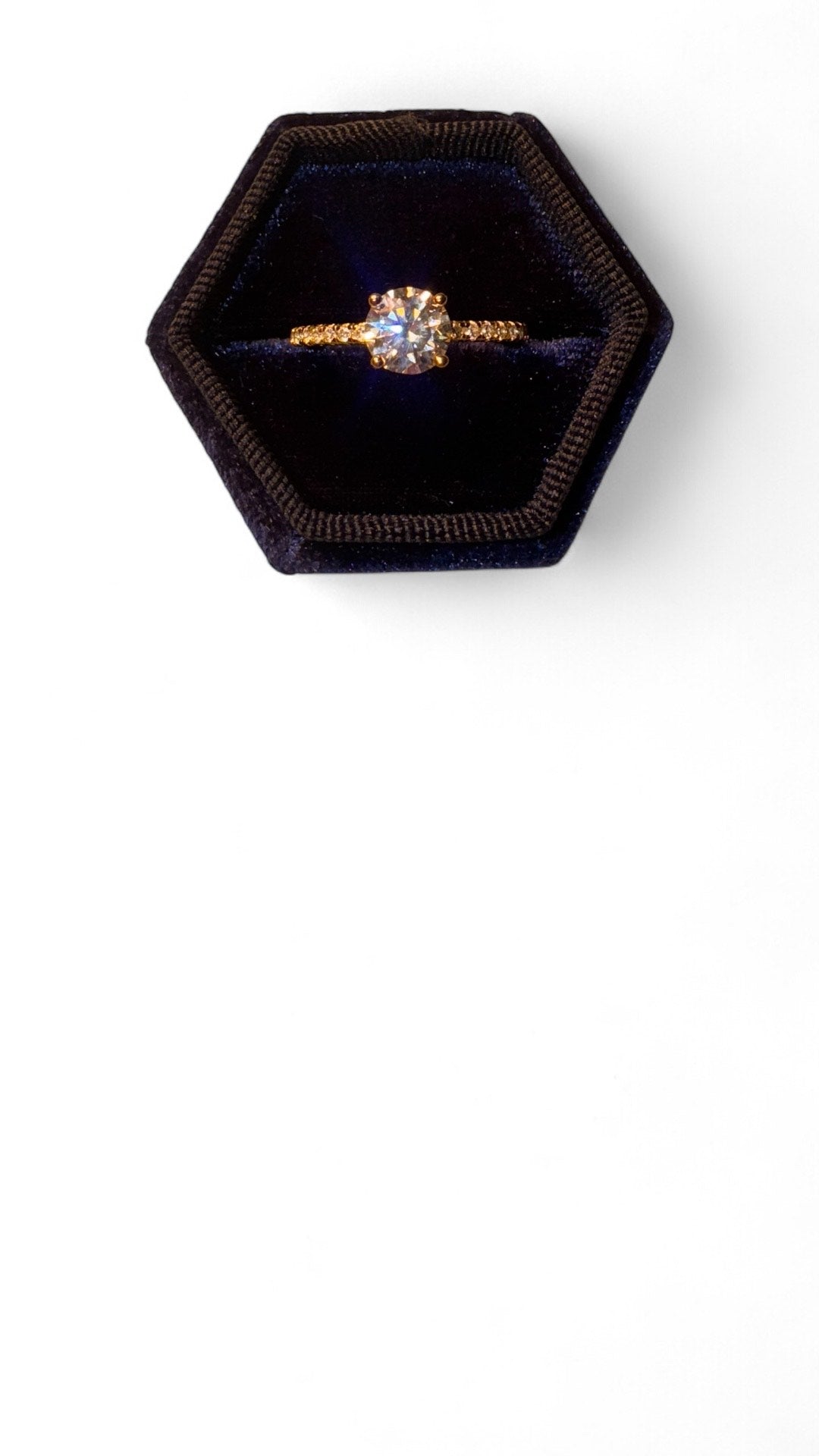 Pierścionek Wieczności – 2 ct Moissanit / srebro 925 / VVS