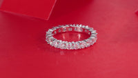 Solitaire Moissanite Ring in 925 Sterling Silver